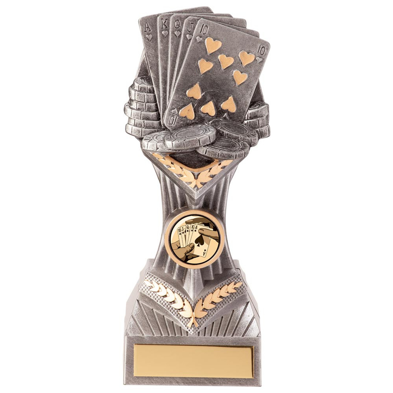 Poker Trophy Falcon Poker Silver & Gold Award Free Engraving