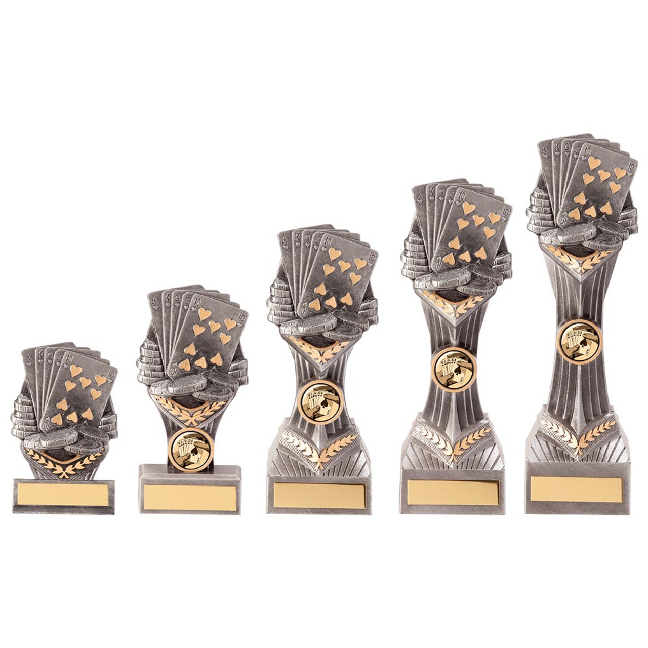 Falcon Poker Silver & Gold Award in 5 Sizes