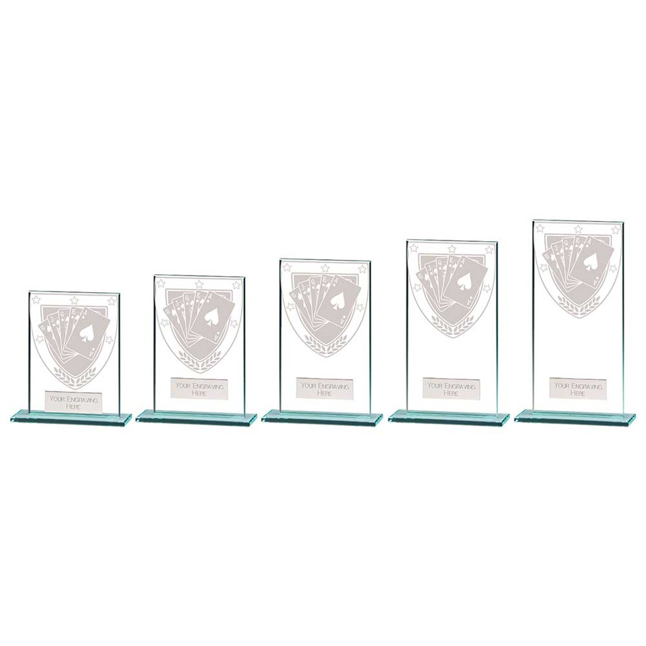 Millennium Glass Poker Award in 6 Sizes