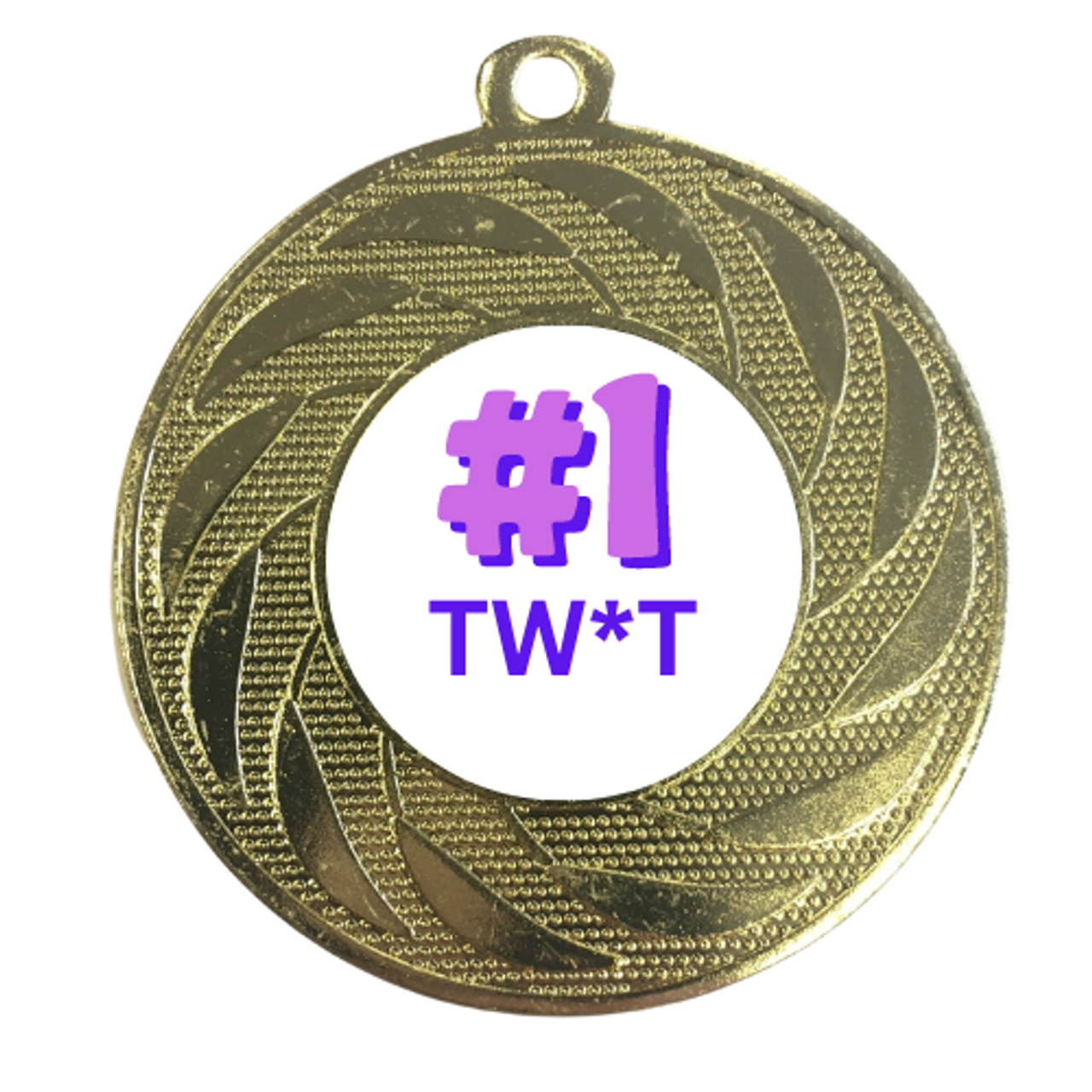 Number One Twat Medal Gold Medal Rude Gift Stag Do Birthday