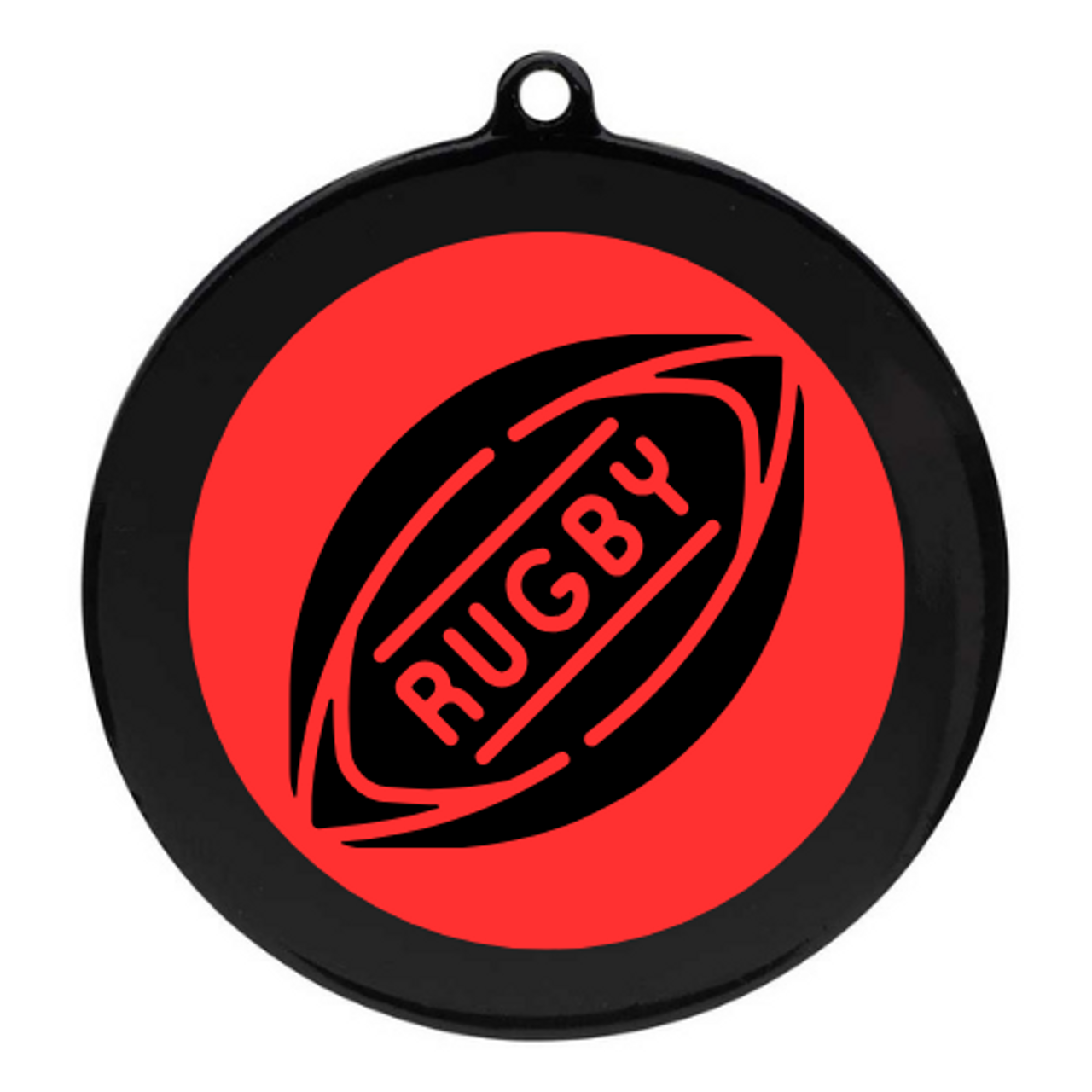 Black Rugby Medal