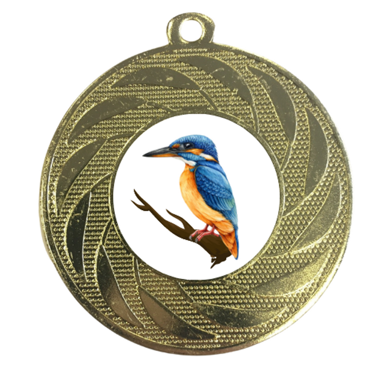 Kingfisher Birdwatching Personalised Medal Twitching Birding Award RSPB Wingspan Game