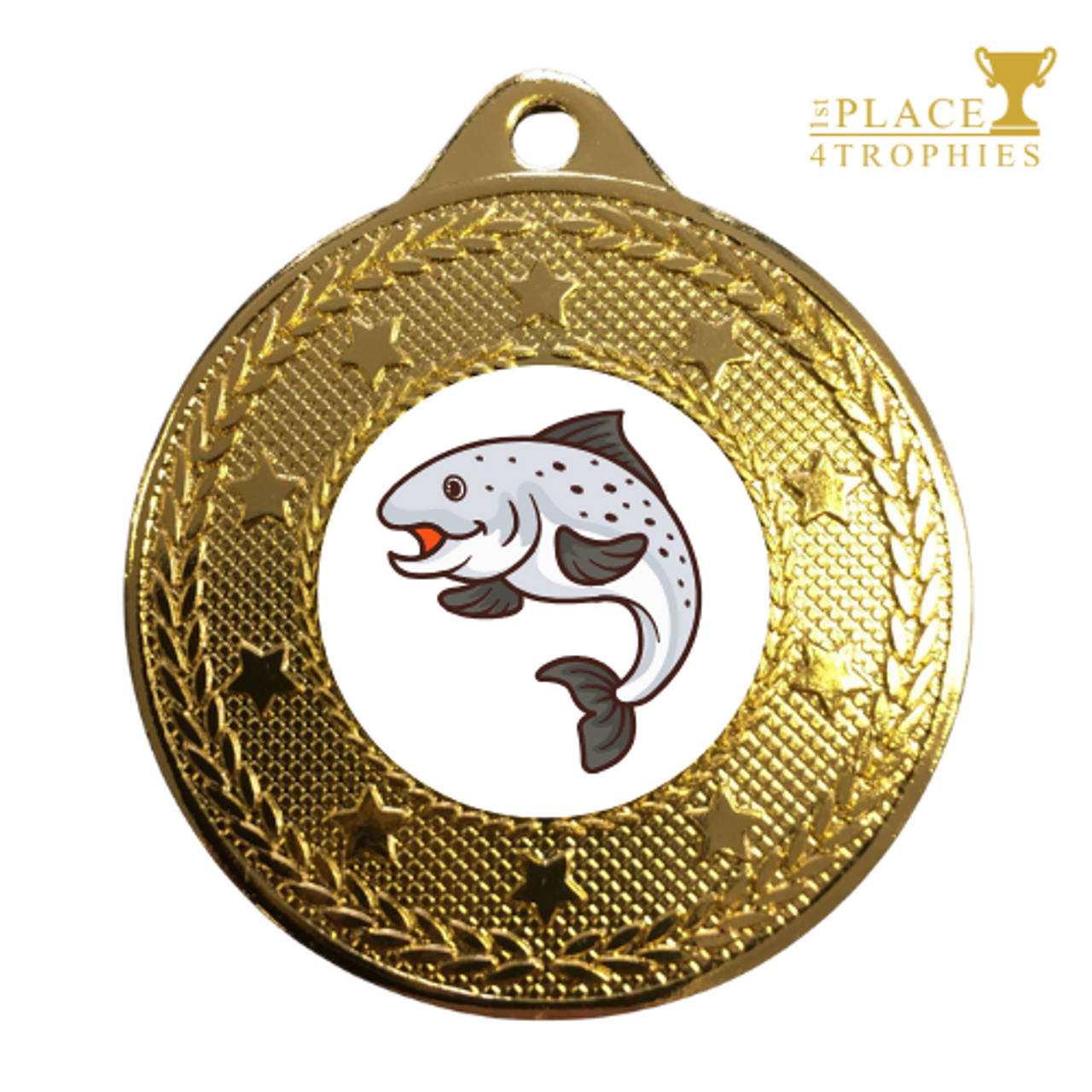 Salmon Medal Award Fishing Angling Competition Prize Free personalised engraving