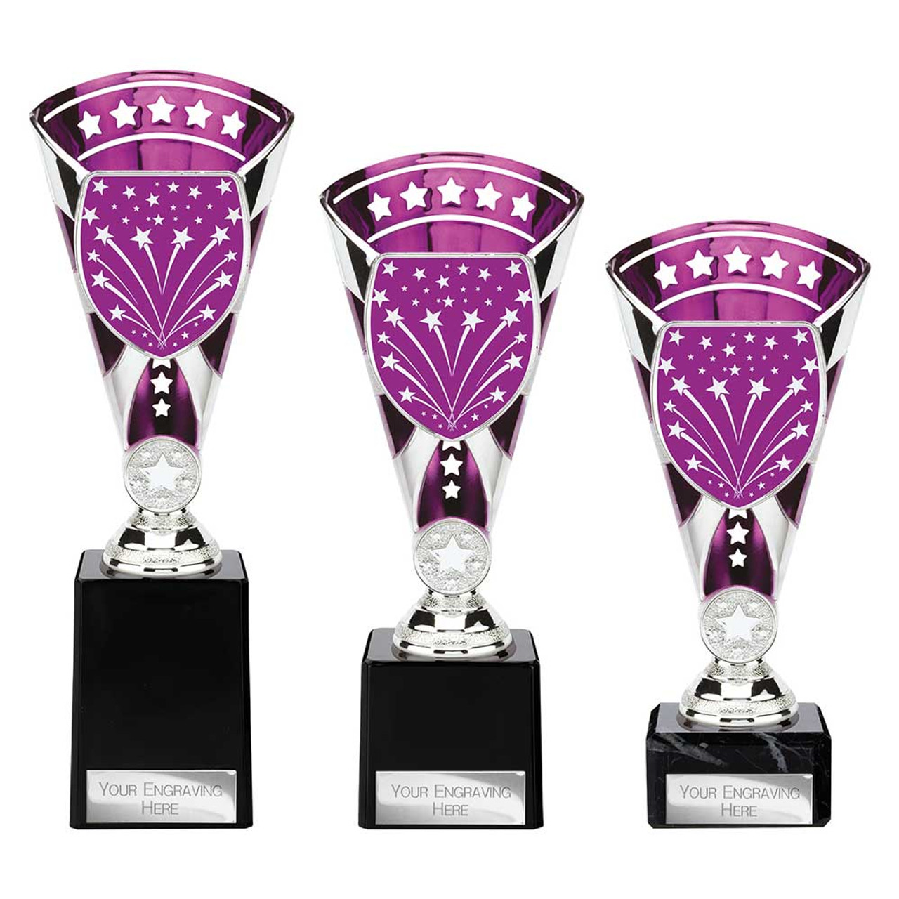 Purple Stars Cup Dancing Cheerleading Cobra Star Legend Award