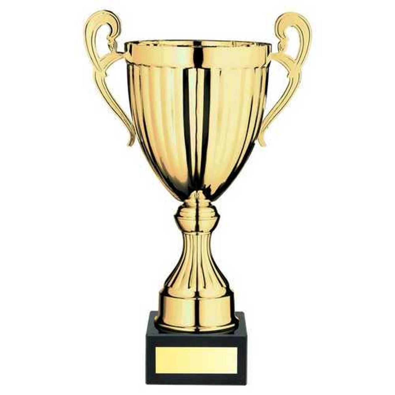 Handled Gold Cup Conical Trophy Award With Personalised Engraving