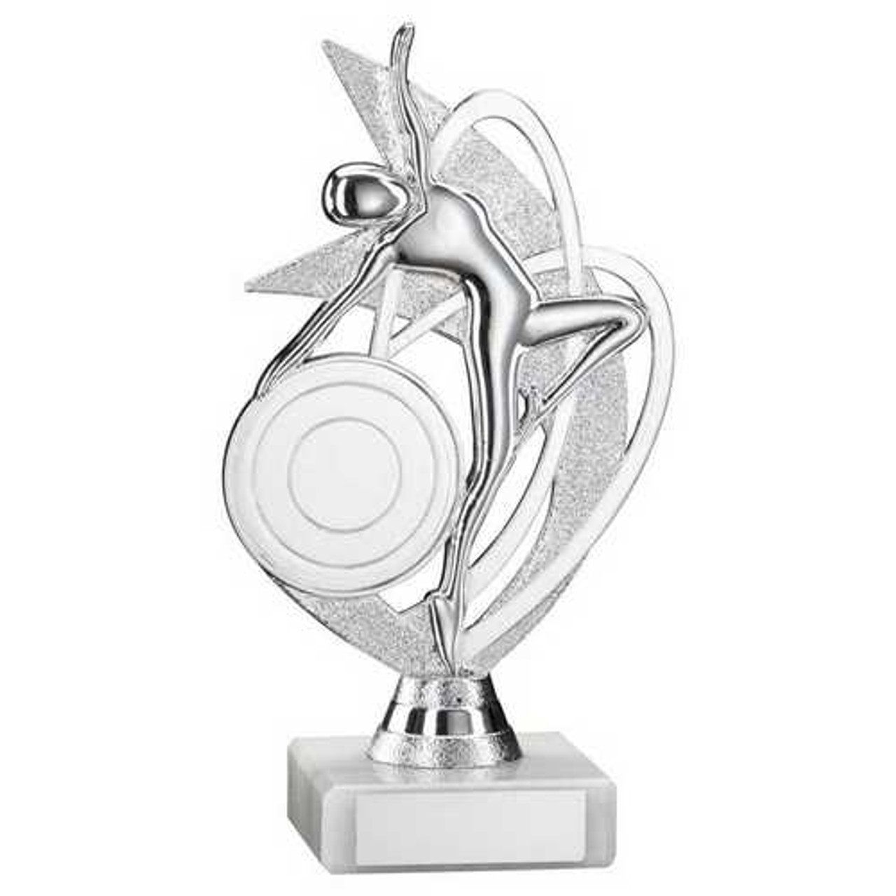 Budget Dance Awards Silver Dance Column Trophy Gymnastics Prize Custom Logo