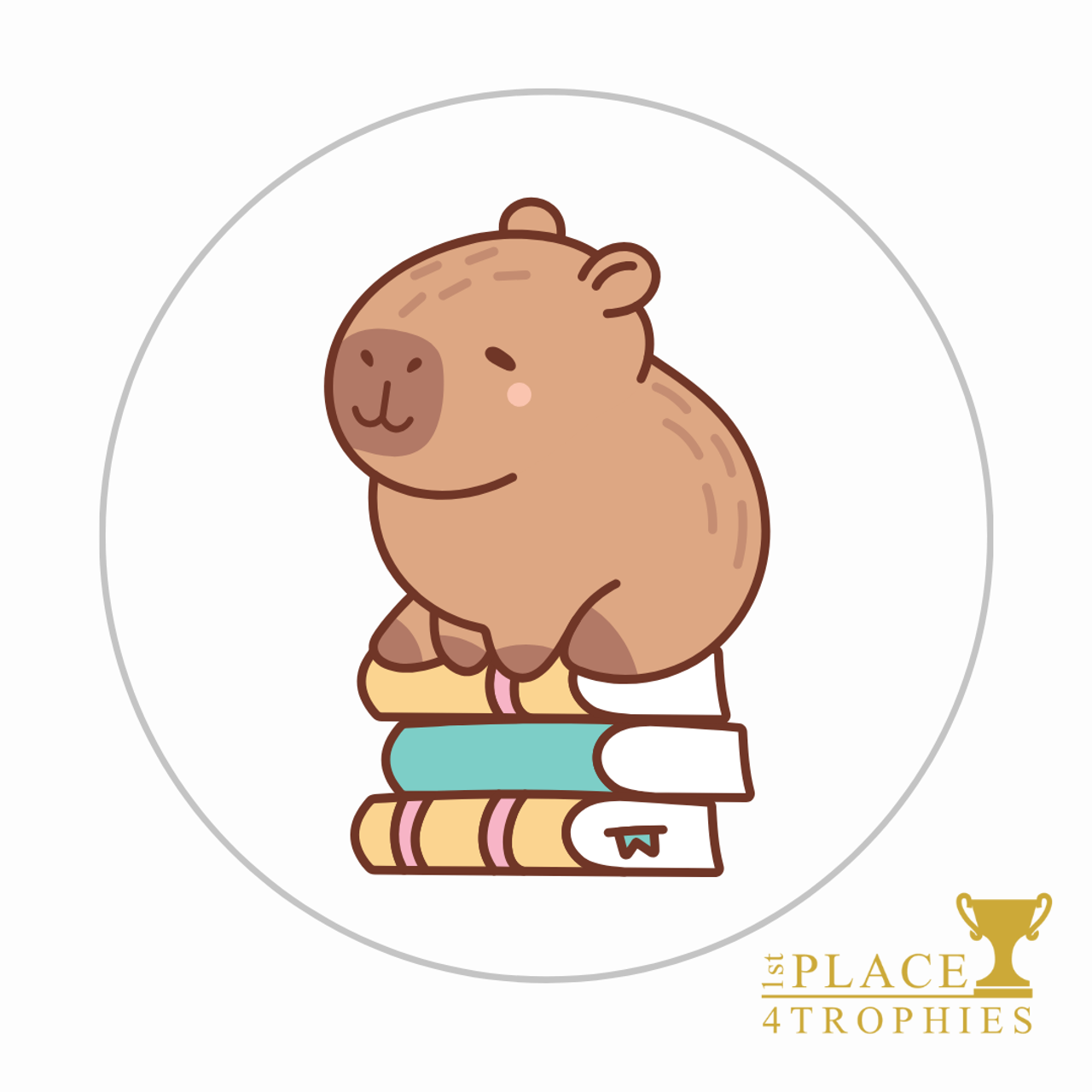 Capybara Book Stickers Set of 30 Teacher TA Parent Reading English Homework Class Good Work Sticker Set