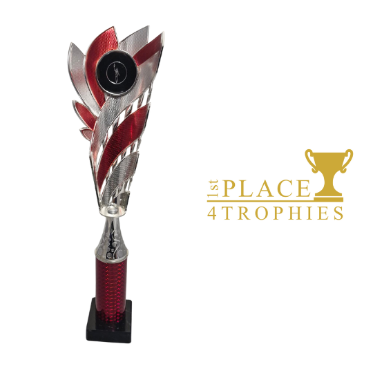 16.5" Red & Silver Sonic Column Award