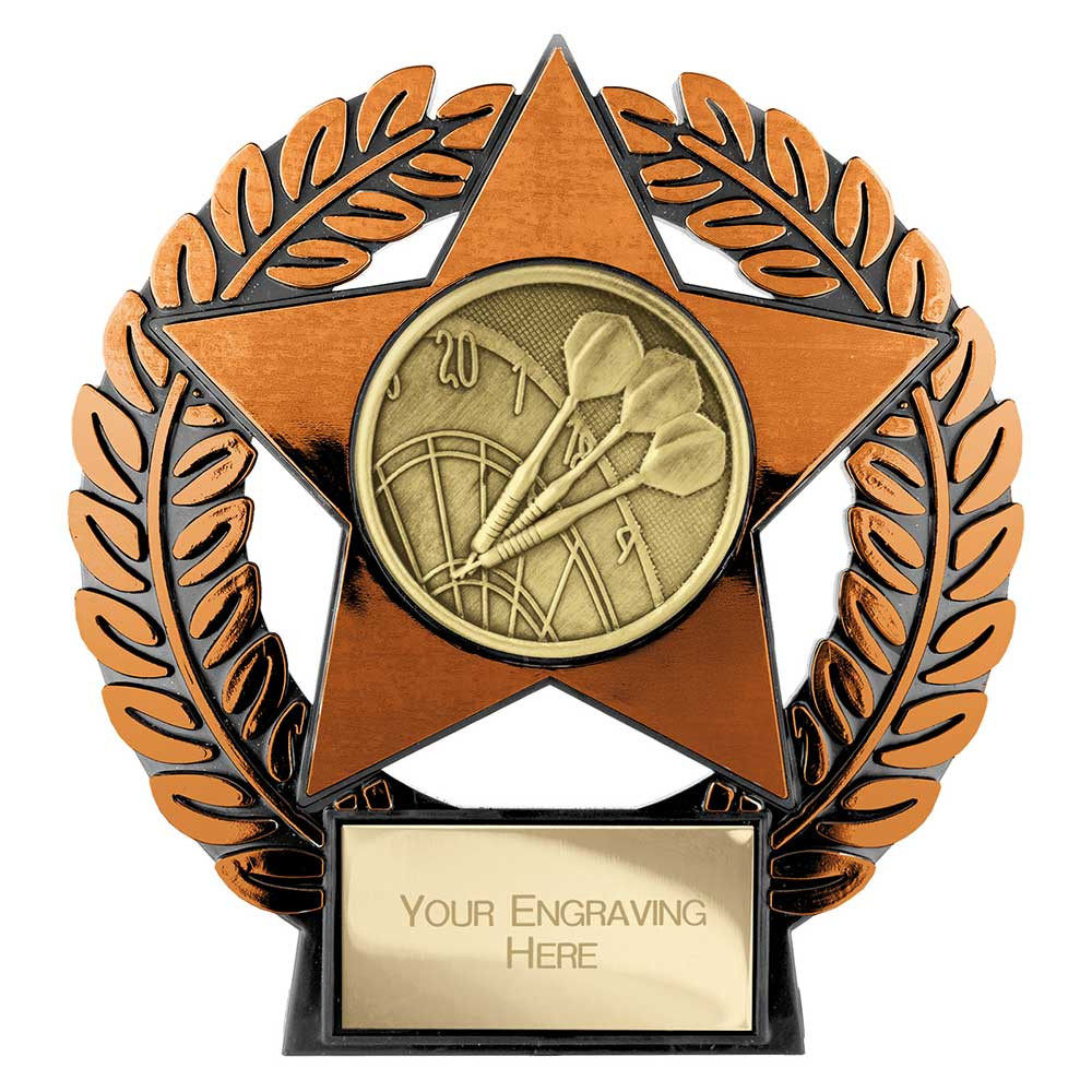 Bronze Darts Award Emperor Star Darts Plaque