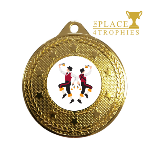 Morris Dancing Medal Award Personalised Engraving