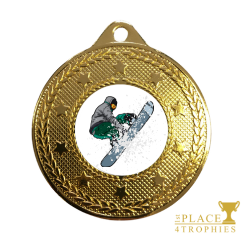 Snowboarder medal winter sports prize