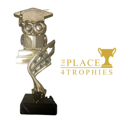  Golden Owl Reading Award 8.25" Nursery Graduation School Achievement 