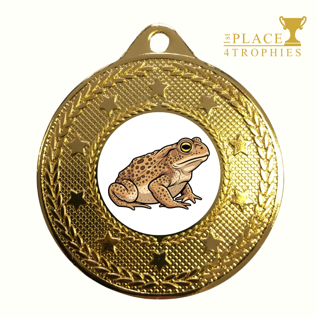 Toad Medal Award Cane Toad Racing Pond Dipping School Nursery Nature Science