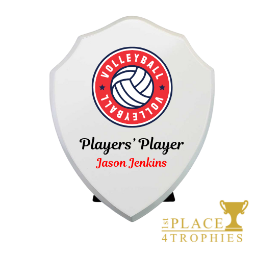 Custom Colour Printed Wooden Shield 150mm