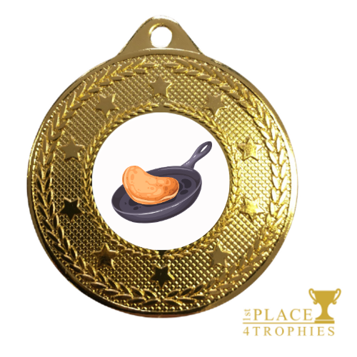 Pancake Toss Medal Award Pancake Flipping Tossing