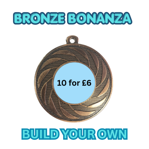 Bronze Medal Deal Set of 10 Custom Logos 