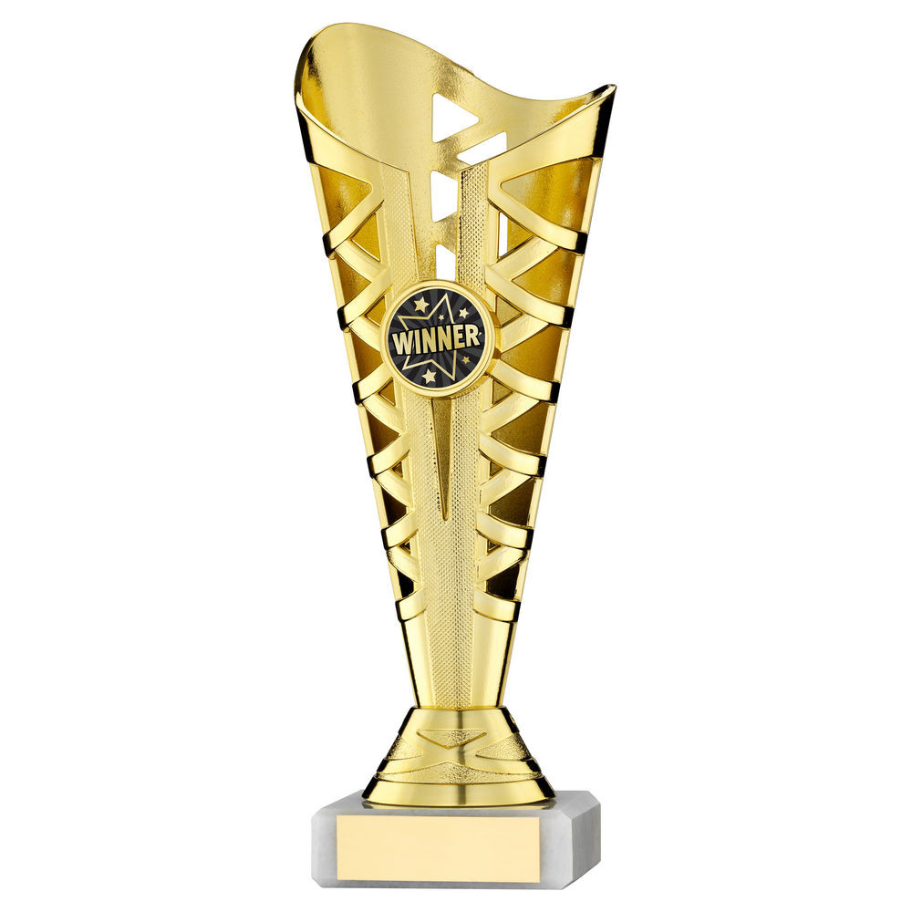 Gold Trophy Titan Award 8.75" Free Personalised Engraving