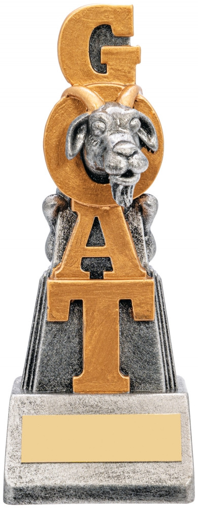 GOAT Award Greatest of All Time Trophy Prize Free Engraving