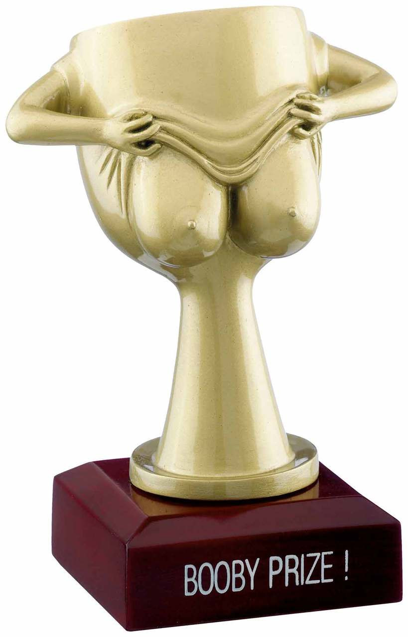 Booby Prize Novelty Award Boobies, Rude, fun, joke trophy from 1stPlace4trophies