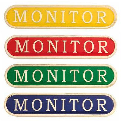 Monitor Enamel Bar Badge - personalised award from 1st Place 4 Trophies