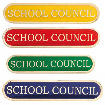 School Council Enamel Bar Badge - personalised award from 1st Place 4 Trophies
