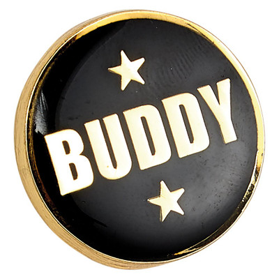 Buddy Round Badge - personalised award from 1st Place 4 Trophies