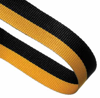 Black & Yellow Ribbon - personalised award from 1st Place 4 Trophies