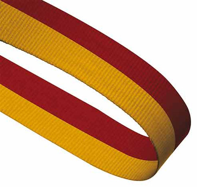 Red & Yellow Ribbon - personalised award from 1st Place 4 Trophies