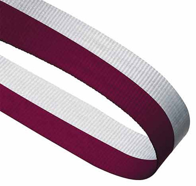 Maroon & White Ribbon - personalised award from 1st Place 4 Trophies