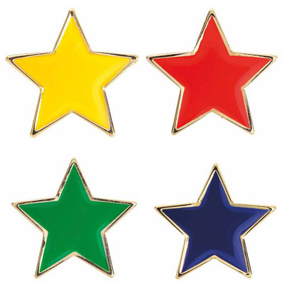 Star Enamel House Badge - personalised award from 1st Place 4 Trophies