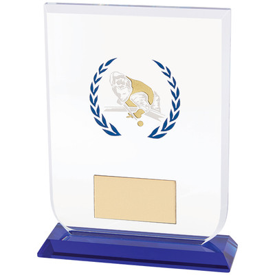 Gladiator Pool Snooker premier Glass trophy award