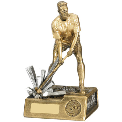 Gold Male Hockey Player Award - personalised award from 1st Place 4 Trophies