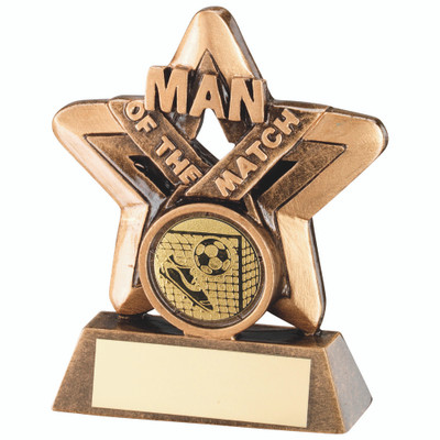 Man of the Match Football Award trophy for those team superstars