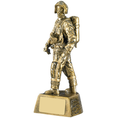 Firefighter RM999 Award. Quality trophy for a low price celebrating our servicemen and women