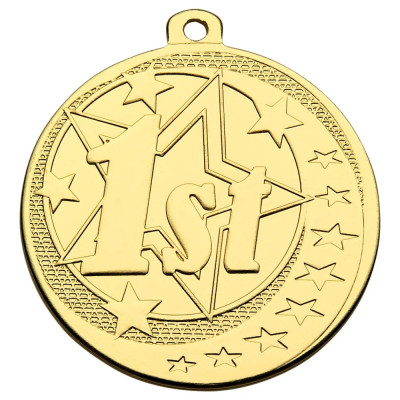 1st 2nd or 3rd Place Stars Medal 50mm