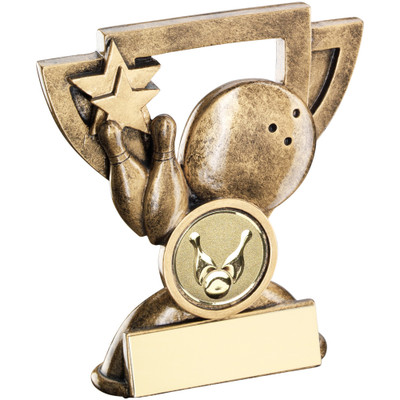 Great Value budget Ten Pin Bowling Award available in 2 sizes and includes FREE engraving.