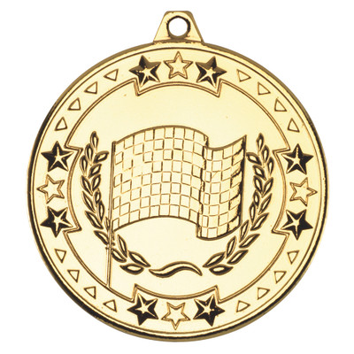 50mm Gold Motorsport Medal Award