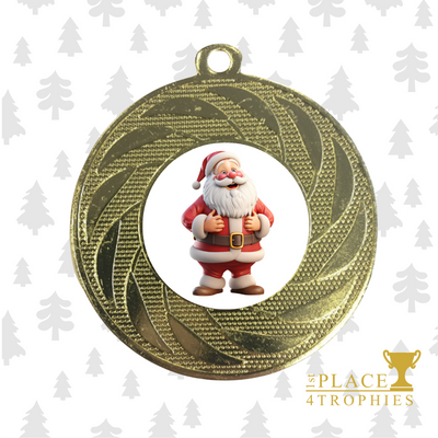 100 x Festive Christmas Santa Medals Job Lot Bulk Buy