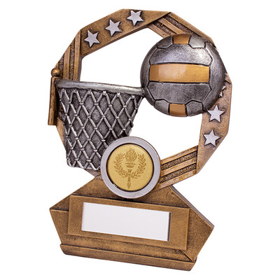 Enigma Netball series trophy available in 3 sizes with FREE Engraving