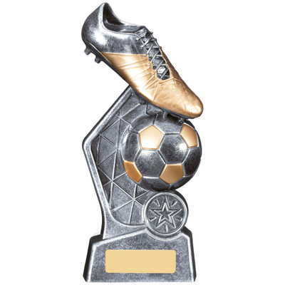 Hex Football Trophy with FREE engraving 3 sizes