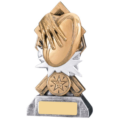 Diamond Extreme rugby Trophy FREE engraving 2 sizes