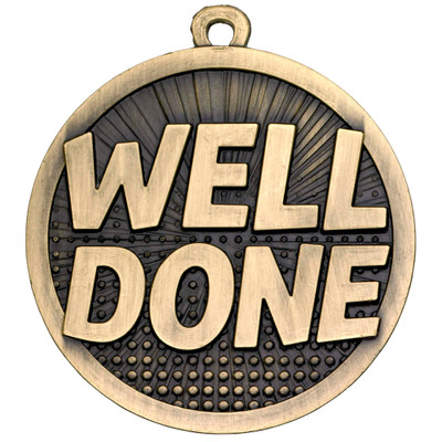 50mm high quality Well Done Medal