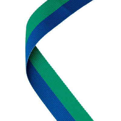 Green & Blue Medal Ribbon at 1stPlace4Trophies