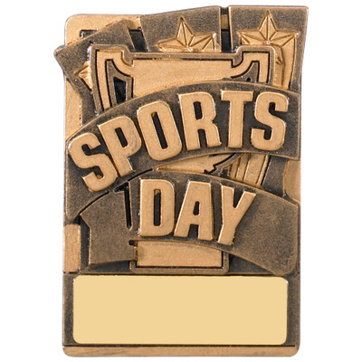 3" SPORTS DAY Magnetic Award with FREE engraving