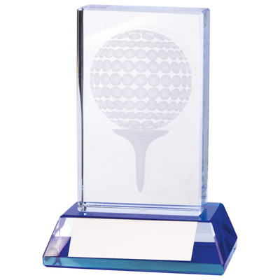 DAVENPORT Glass Golf Ball Trophy Award