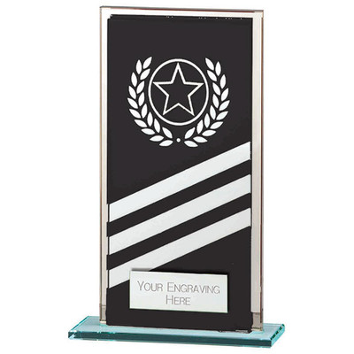 TALISMAN MIRROR Black & Silver Multisport Glass Award