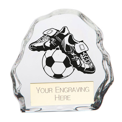 MYSTIQUE Glass Boot & Ball Football Award