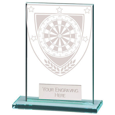 MILLENNIUM Glass Darts Awards Trophy
