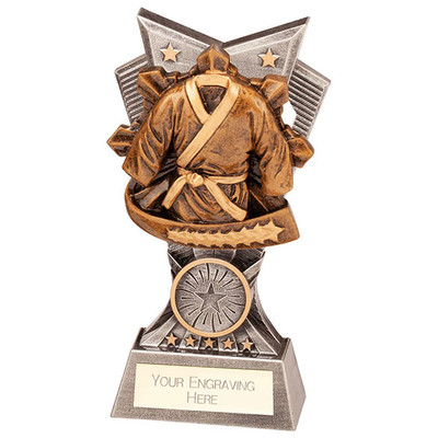 SPECTRE Silver Resin Martial Arts GI Trophy