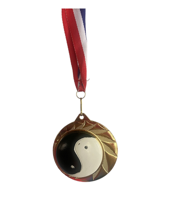 70mm Medal With 3D Yin Yang Martial Arts